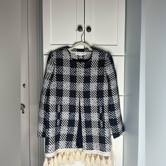 NWT Sara Campbell Checkered Coat | Size 8 - Picture 2 of 3